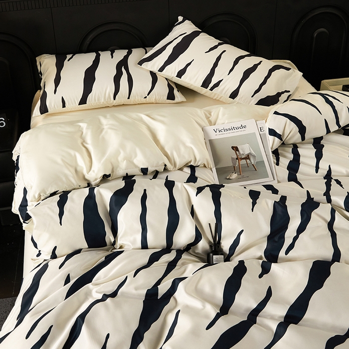 91家纺网 家纺一手货源 找家纺 （总）老K (原美阁） 2026年新款轻奢简约款冰丝四件套单被套