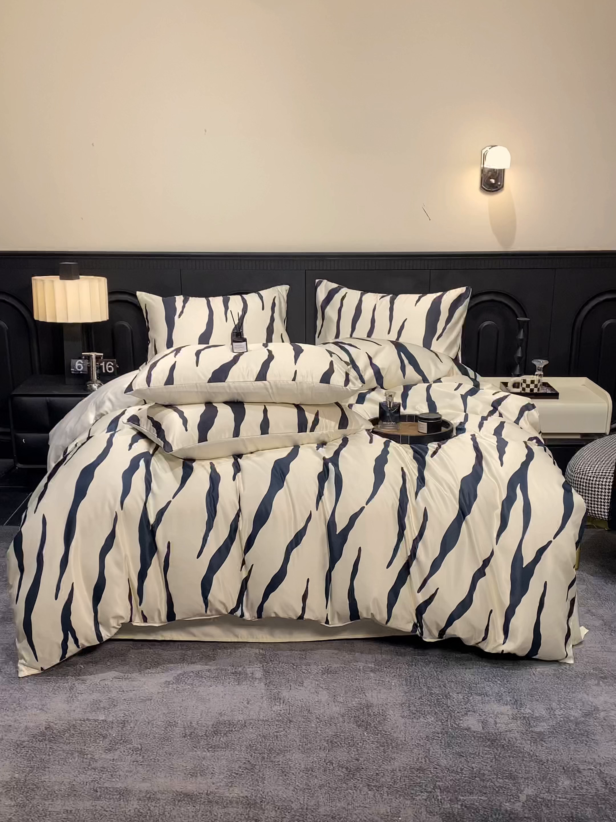 91家纺网 家纺一手货源 找家纺 （总）老K (原美阁） 2026年新款轻奢简约款冰丝四件套单被套