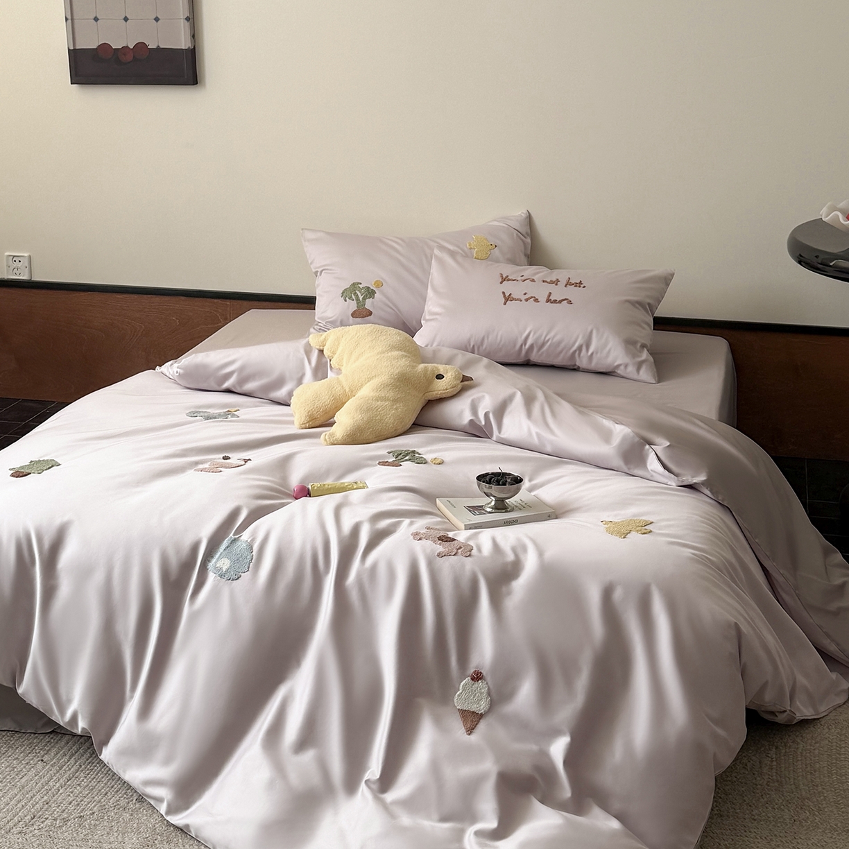 91家纺网 家纺一手货源 找家纺 （总）鹿班家居 2026春季新品100S长绒棉毛巾绣系列四件套-海风絮语 （标准会员-20元）