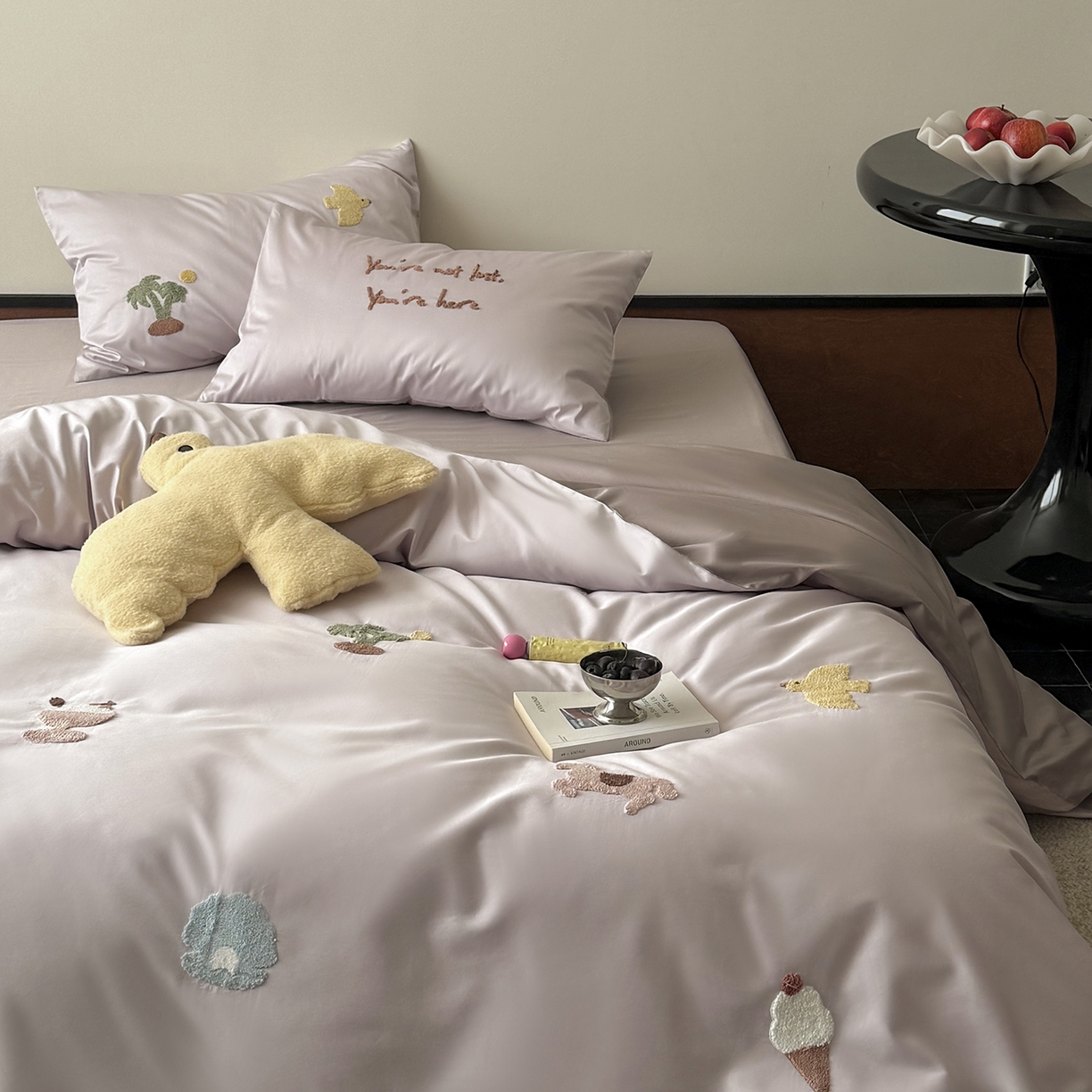 （总）鹿班家居 2026春季新品100S长绒棉毛巾绣系列四件套-海风絮语 （标准会员-20元）