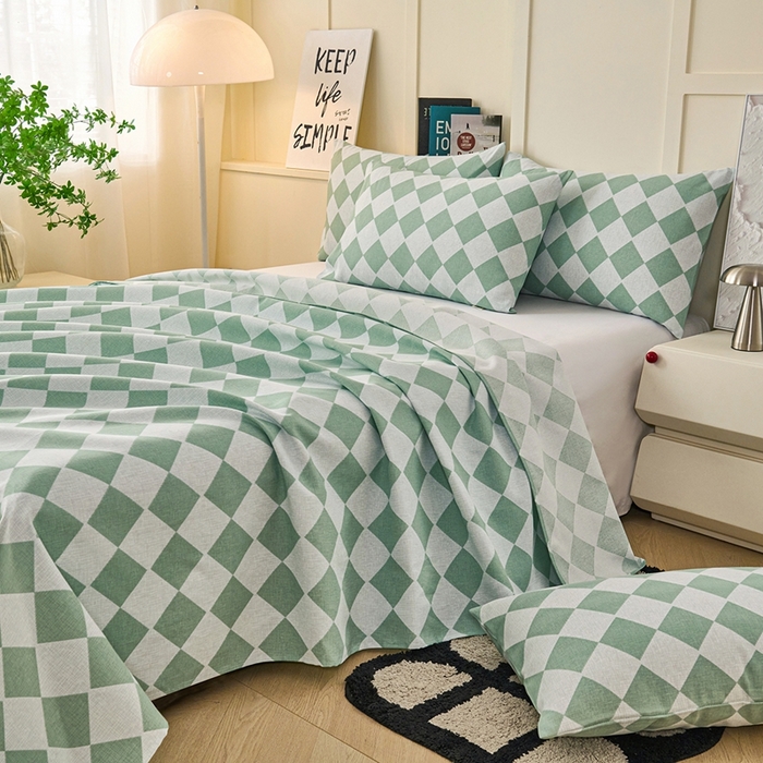 91家纺网 家纺一手货源 找家纺 （总）义博家纺 2026新款原棉老粗布单床单