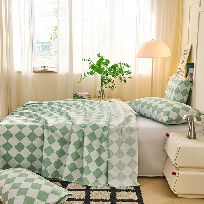 91家纺网 家纺一手货源 找家纺 （总）义博家纺 2026新款原棉老粗布单床单