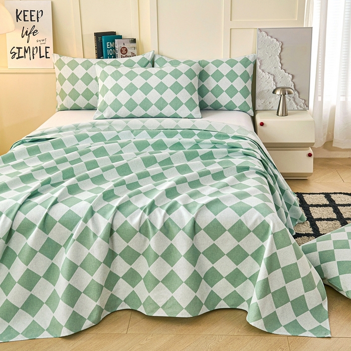 91家纺网 家纺一手货源 找家纺 （总）义博家纺 2026新款原棉老粗布单床单