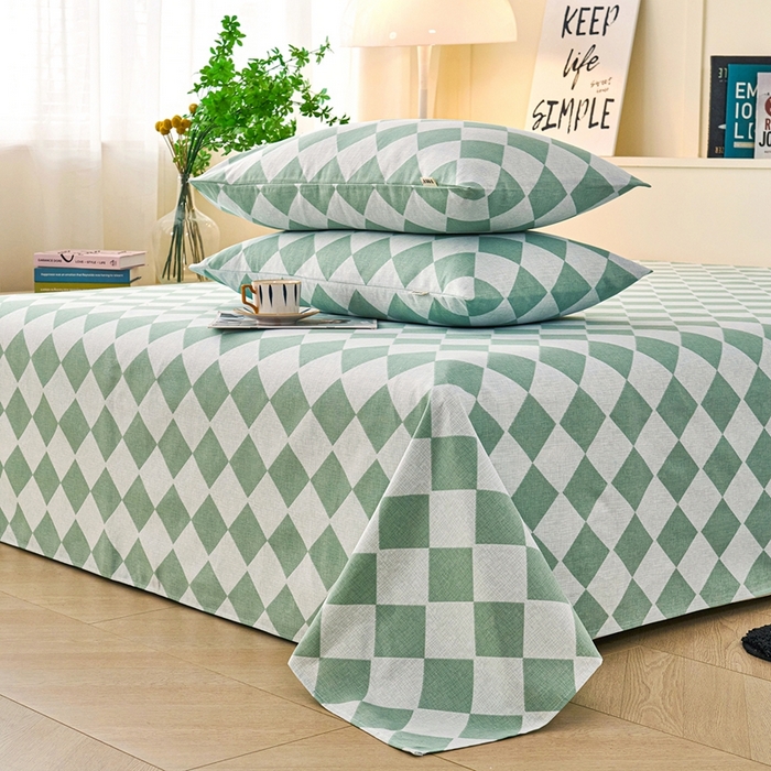 91家纺网 家纺一手货源 找家纺 （总）义博家纺 2026新款原棉老粗布单床单