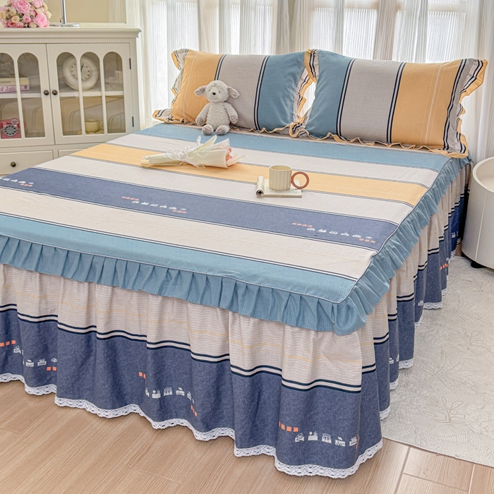 91家纺网 家纺一手货源 找家纺 （总）爱妮玖玖 2026新款小蕾丝单层单床裙床裙单件单品床裙