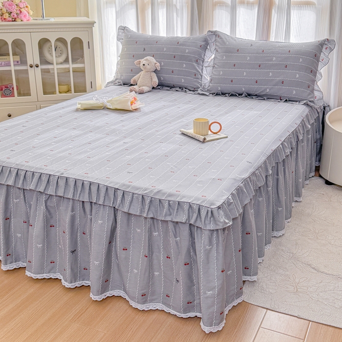 91家纺网 家纺一手货源 找家纺 （总）爱妮玖玖 2026新款小蕾丝单层单床裙床裙单件单品床裙