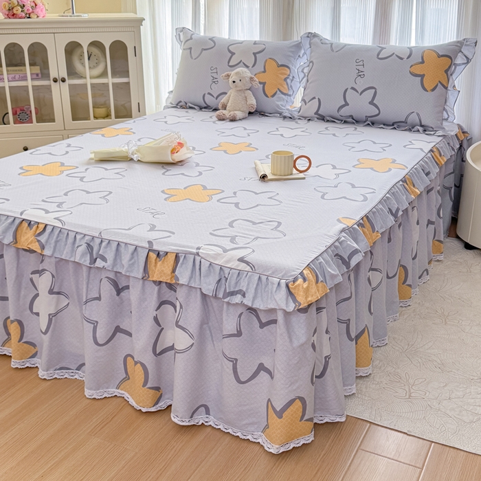 91家纺网 家纺一手货源 找家纺 （总）爱妮玖玖 2026新款小蕾丝单层单床裙床裙单件单品床裙