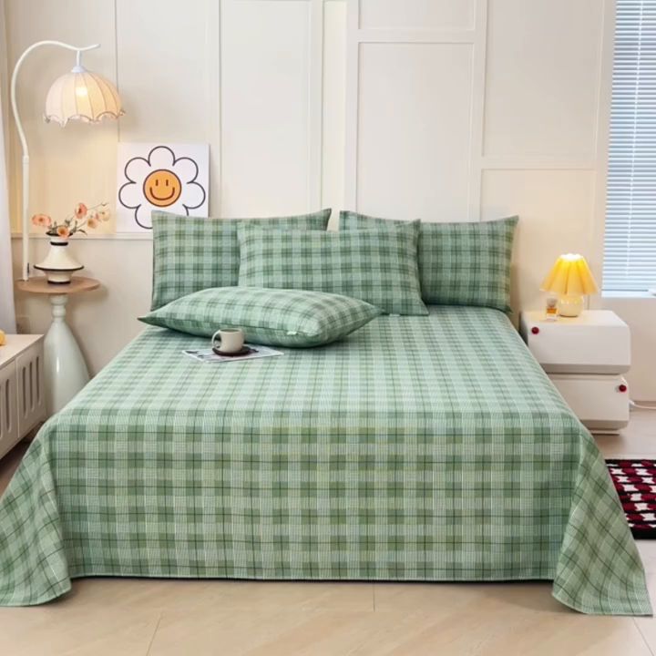 91家纺网 家纺一手货源 找家纺 （总）义博家纺 2026新款原棉老粗布单床单