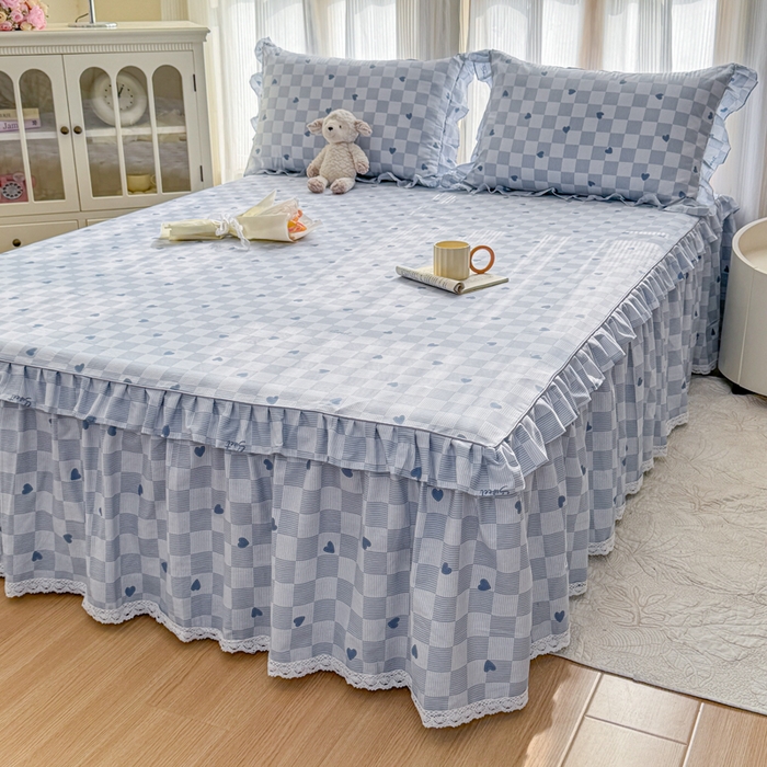 91家纺网 家纺一手货源 找家纺 （总）爱妮玖玖 2026新款小蕾丝单层单床裙床裙单件单品床裙