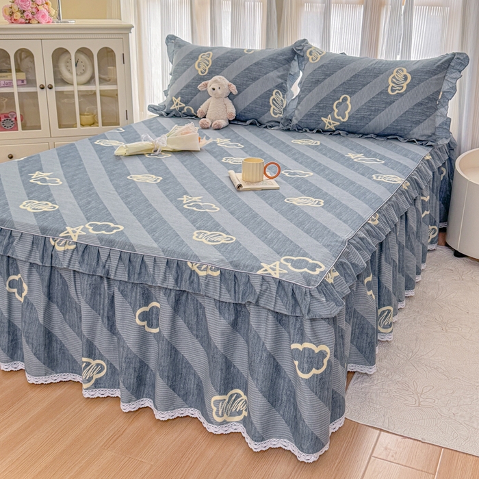 91家纺网 家纺一手货源 找家纺 （总）爱妮玖玖 2026新款小蕾丝单层单床裙床裙单件单品床裙