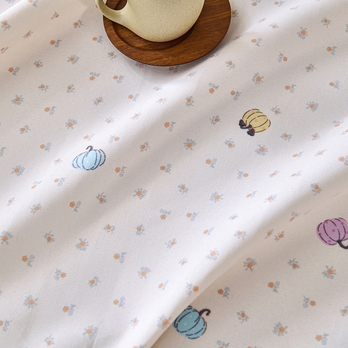 91家纺网 家纺一手货源 找家纺 义博家纺 2026新款原棉老粗布单床单 南瓜恋