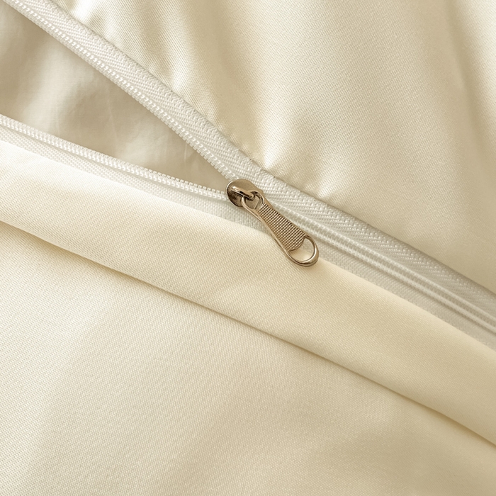 91家纺网 家纺一手货源 找家纺 米彩家纺 2026新款A类水洗真丝天丝亮丝提花四件套 秘境奶昔白