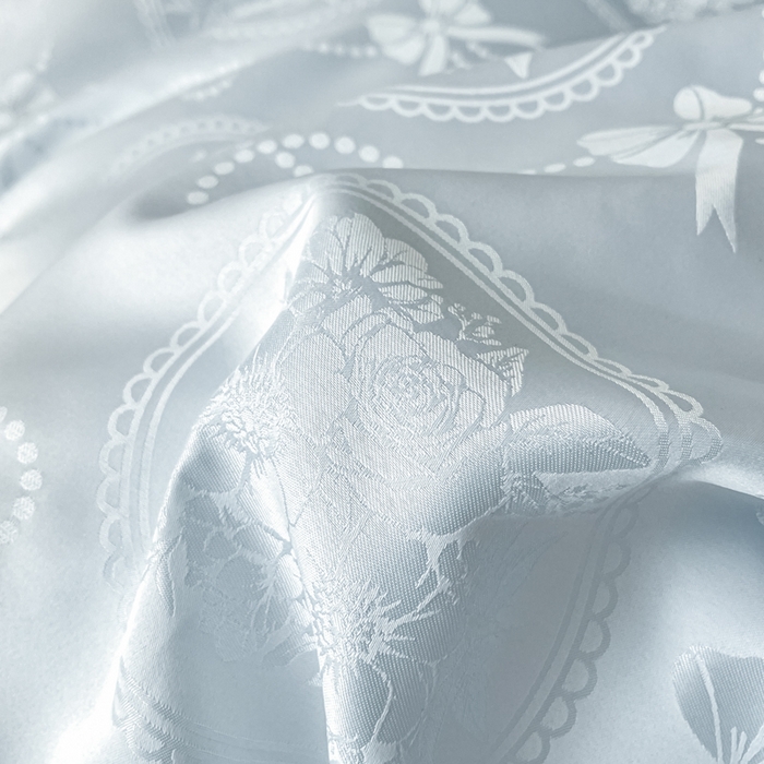 91家纺网 家纺一手货源 找家纺 米彩家纺 2026新款A类水洗真丝天丝亮丝提花四件套 秘境水兰