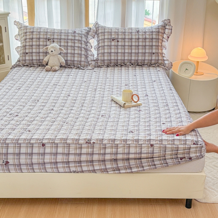 （总）爱妮玖玖 2026新款小蕾丝夹棉单床笠床笠单件单品床笠