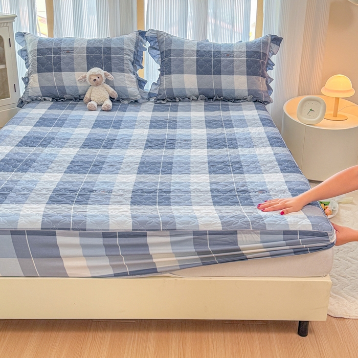 91家纺网 家纺一手货源 找家纺 （总）爱妮玖玖 2026新款小蕾丝夹棉单床笠床笠单件单品床笠