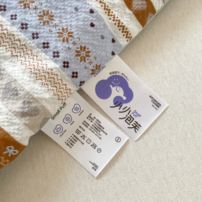 91家纺网 家纺一手货源 找家纺 老帅的工厂店 2026新款A类泡芙棉大豆夏被-费尔岛系列 蓝调鹿影