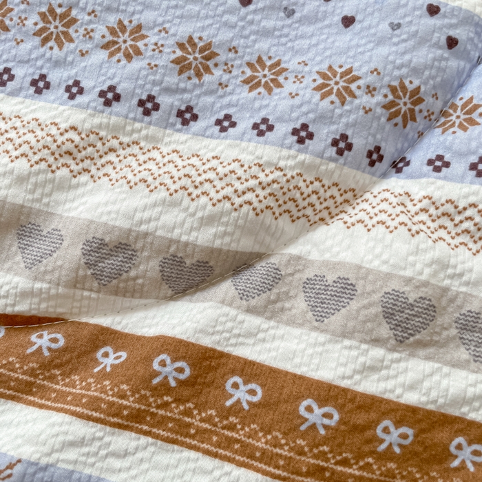 91家纺网 家纺一手货源 找家纺 老帅的工厂店 2026新款A类泡芙棉大豆夏被-费尔岛系列 蓝调鹿影