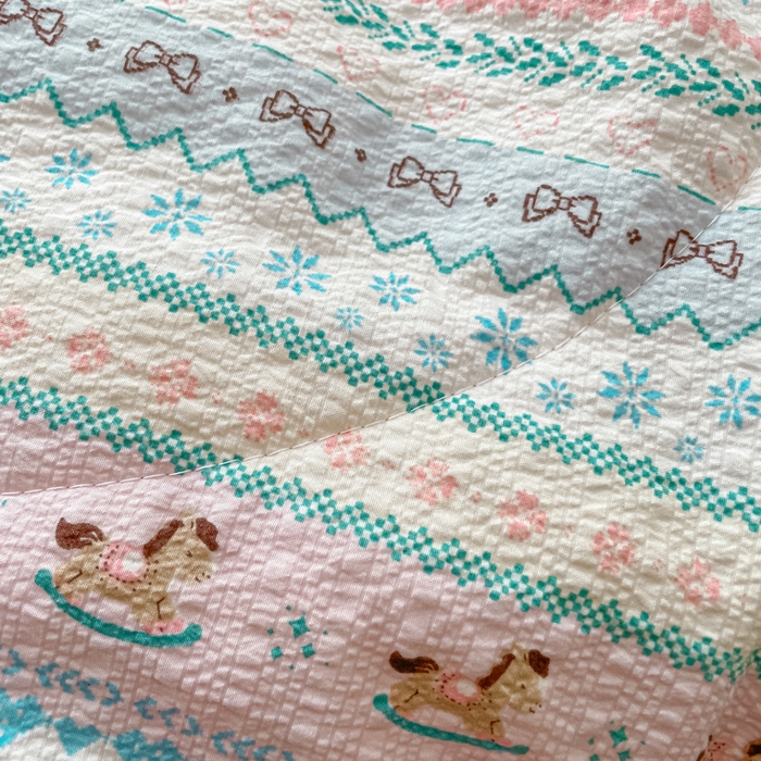 91家纺网 家纺一手货源 找家纺 老帅的工厂店 2026新款A类泡芙棉大豆夏被-费尔岛系列 木马集