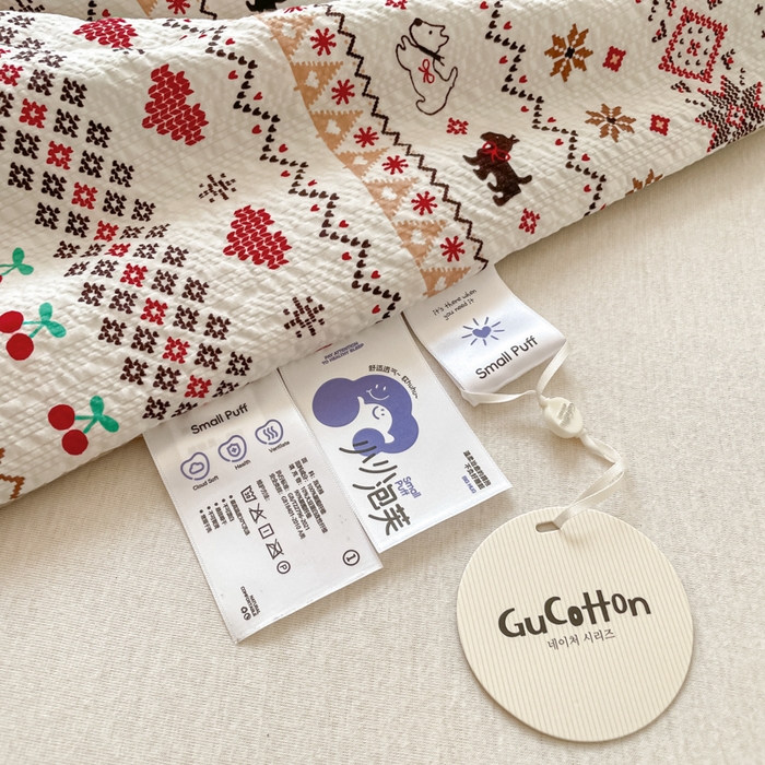 91家纺网 家纺一手货源 找家纺 老帅的工厂店 2026新款A类泡芙棉大豆夏被-费尔岛系列 红棕萌狗