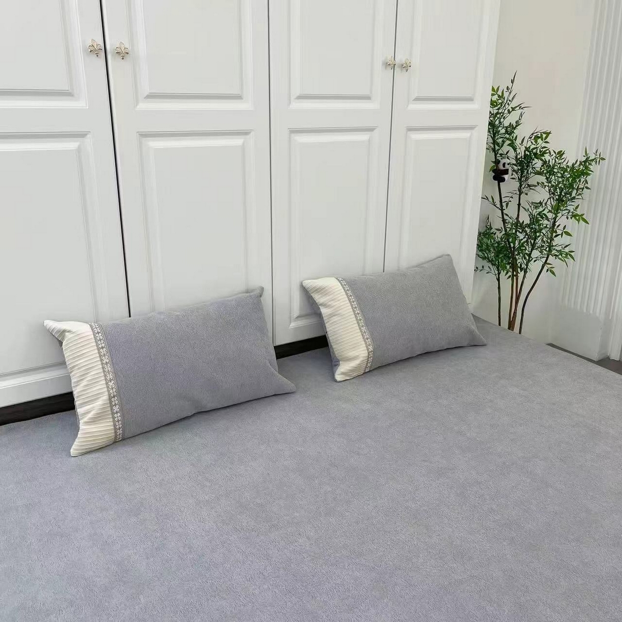 91家纺网 家纺一手货源 找家纺 （总）暖木杨 2025新款（奶茶专拍枕套一对）40*70