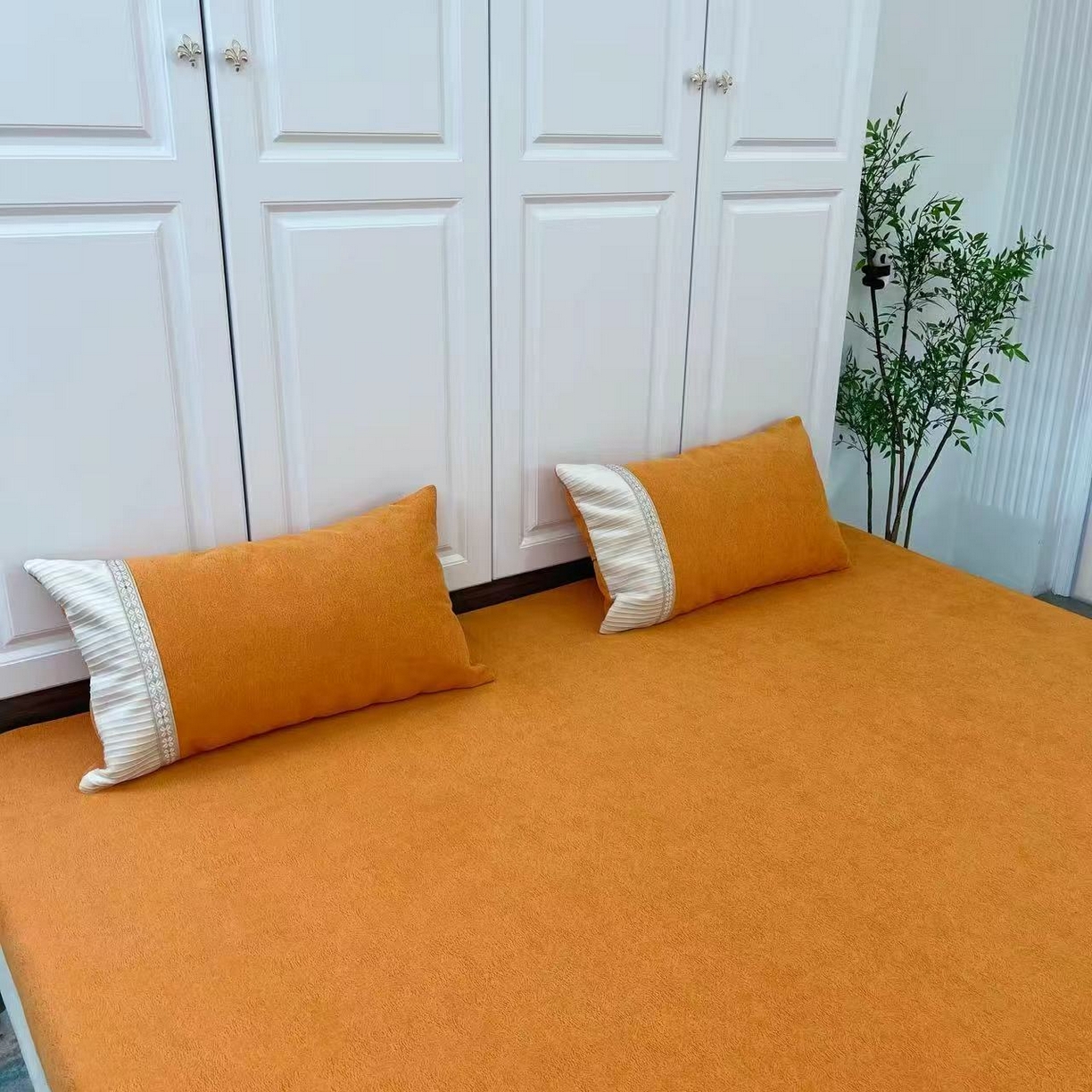 91家纺网 家纺一手货源 找家纺 （总）暖木杨 2025新款（奶茶专拍枕套一对）40*70