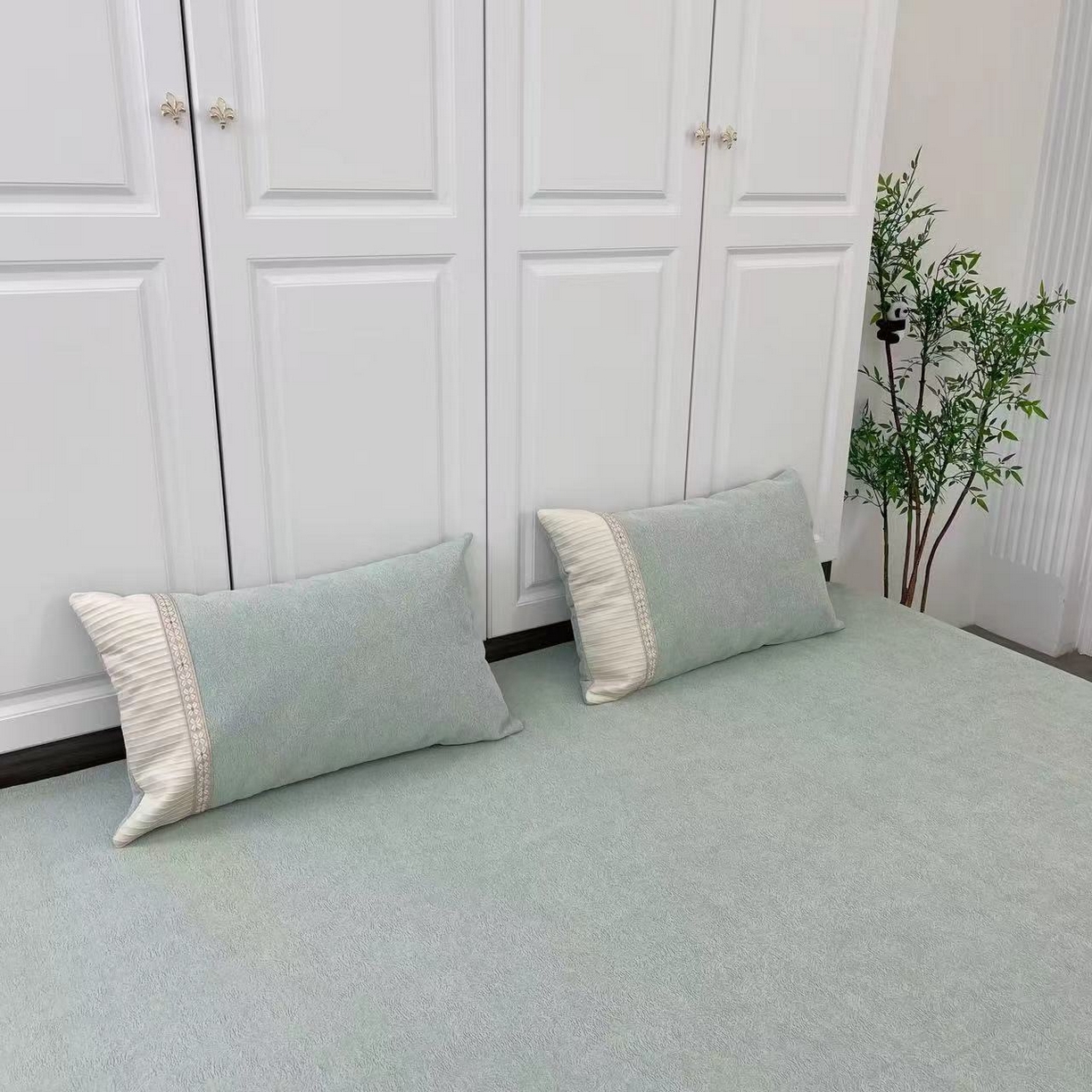 91家纺网 家纺一手货源 找家纺 （总）暖木杨 2025新款（奶茶专拍枕套一对）40*70