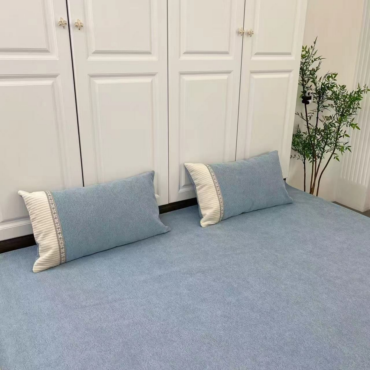 91家纺网 家纺一手货源 找家纺 （总）暖木杨 2025新款（奶茶专拍枕套一对）40*70