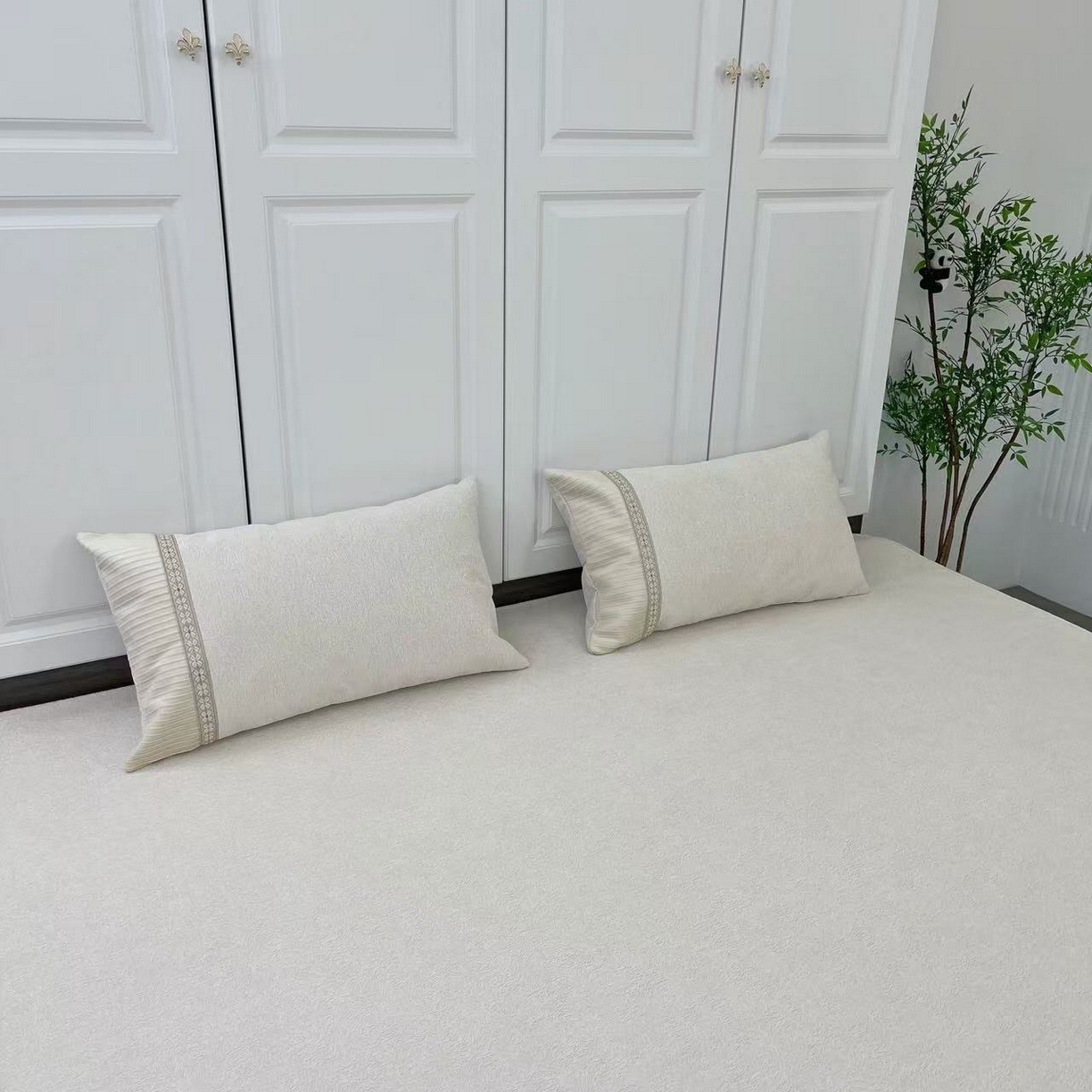 91家纺网 家纺一手货源 找家纺 （总）暖木杨 2025新款（奶茶专拍枕套一对）40*70