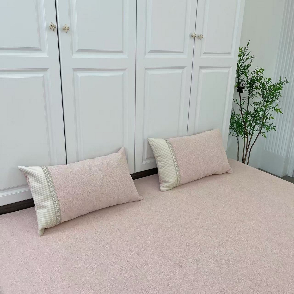 91家纺网 家纺一手货源 找家纺 （总）暖木杨 2025新款（奶茶专拍枕套一对）40*70