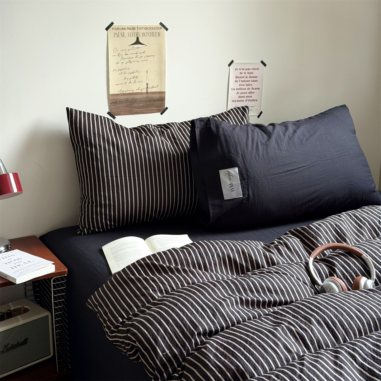 91家纺网 家纺一手货源 找家纺 （总）拾一 2026新款简约日式条纹软糯水洗棉木棉夏凉被四件套单件空调被