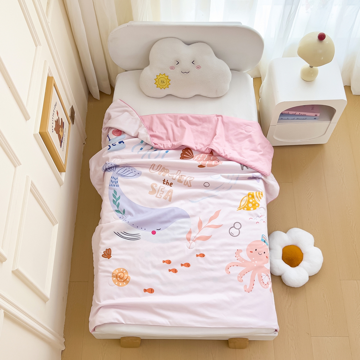 91家纺网 家纺一手货源 找家纺 （总）御棉坊 2026新品A类长绒棉数码印花幼儿园蚕丝夏被儿童夏凉被空调被婴童薄被子