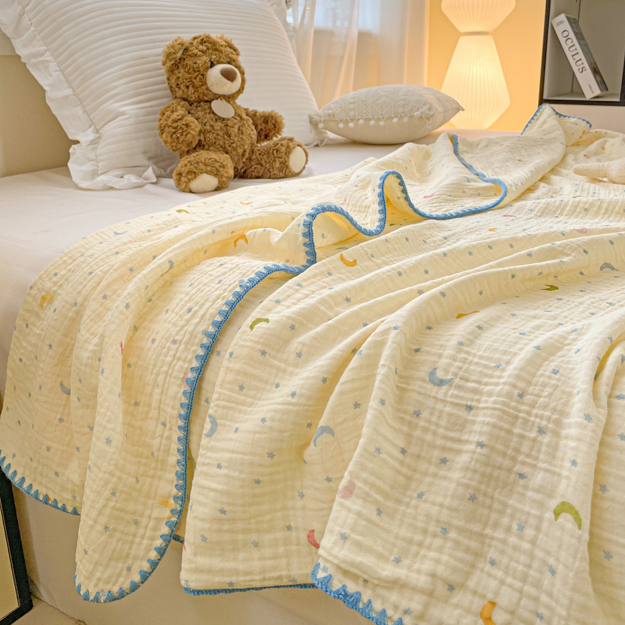 91家纺网 家纺一手货源 找家纺 （总）优被业 2026新款A类全棉双层纱布毯夏被毯盖毯婴儿包被