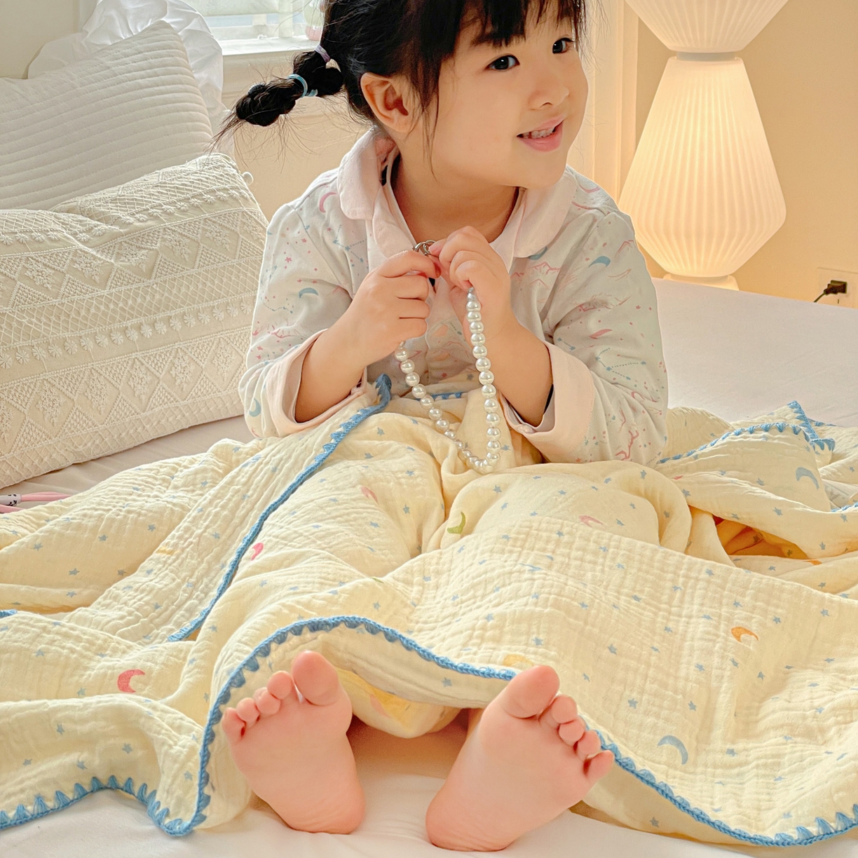 91家纺网 家纺一手货源 找家纺 （总）优被业 2026新款A类全棉双层纱布毯夏被毯盖毯婴儿包被