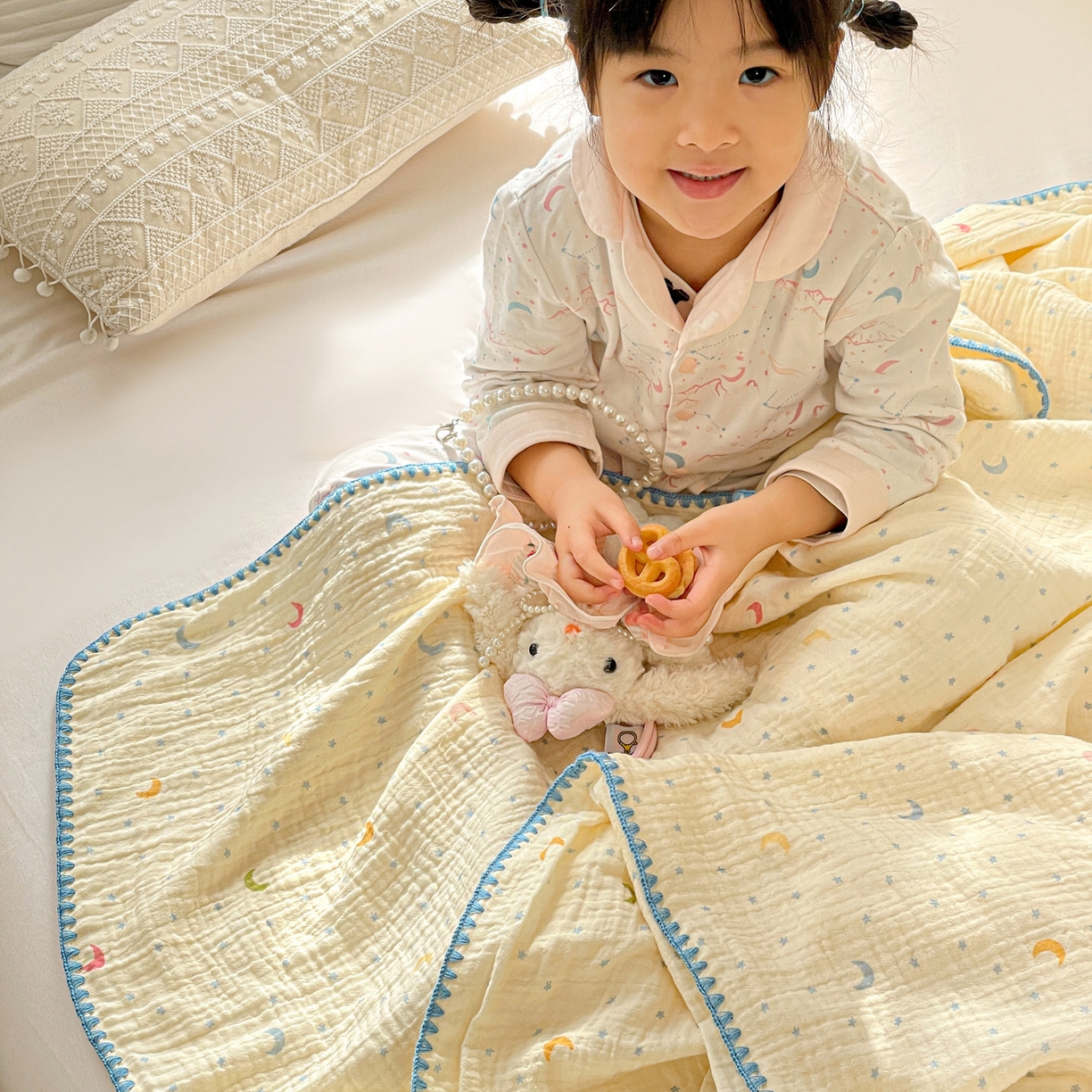 91家纺网 家纺一手货源 找家纺 （总）优被业 2026新款A类全棉双层纱布毯夏被毯盖毯婴儿包被