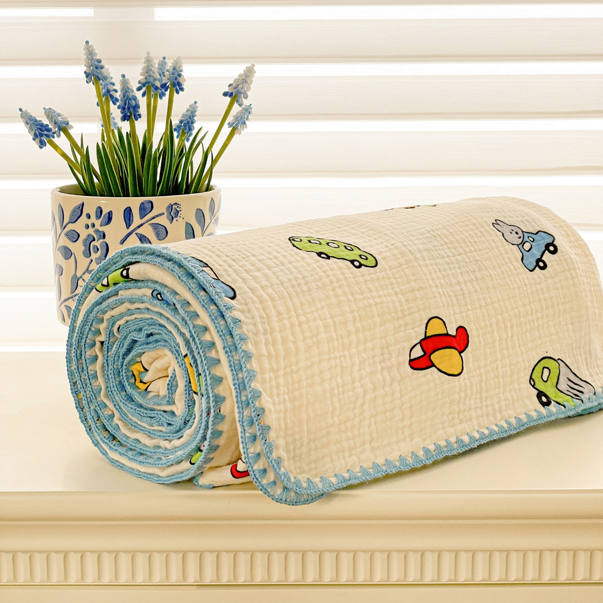 91家纺网 家纺一手货源 找家纺 优被业 2026新款A类全棉双层纱布毯夏被毯盖毯婴儿包被 萝卜车队