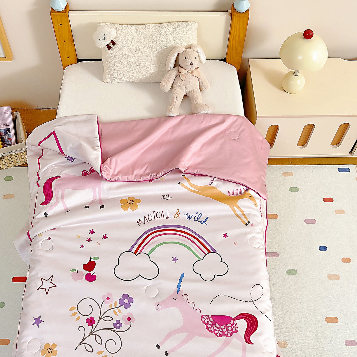 91家纺网 家纺一手货源 找家纺 （总）御棉坊 2026新品A类长绒棉数码印花幼儿园蚕丝夏被儿童夏凉被空调被婴童薄被子