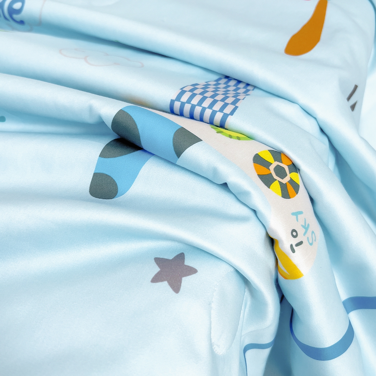 91家纺网 家纺一手货源 找家纺 御棉坊 2026新品A类长绒棉数码印花幼儿园蚕丝夏被儿童夏凉被空调被婴童薄被子 蚕丝-云霄集会