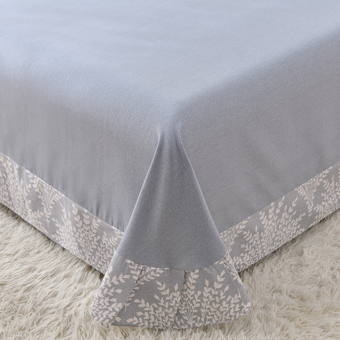 91家纺网 家纺一手货源 找家纺 董成龙 2026新款直播爆款加厚全棉活性磨毛四件套纯棉三件套 蓦然回首-灰