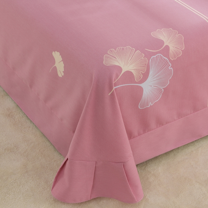 91家纺网 家纺一手货源 找家纺 董成龙 2026新款直播爆款加厚全棉活性磨毛四件套纯棉三件套 风中倩影-豆沙