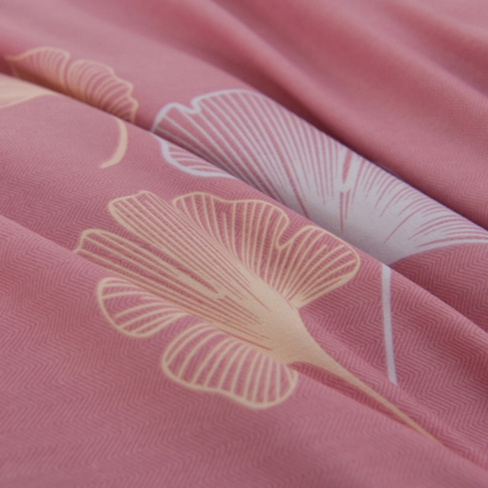 91家纺网 家纺一手货源 找家纺 董成龙 2026新款直播爆款加厚全棉活性磨毛四件套纯棉三件套 风中倩影-豆沙