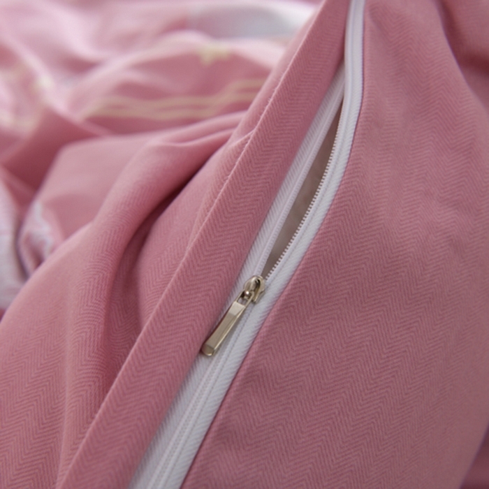 91家纺网 家纺一手货源 找家纺 董成龙 2026新款直播爆款加厚全棉活性磨毛四件套纯棉三件套 风中倩影-豆沙