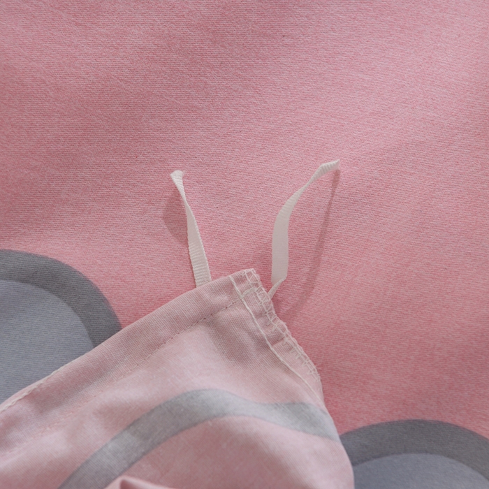 91家纺网 家纺一手货源 找家纺 董成龙 2026新款直播爆款加厚全棉活性磨毛四件套纯棉三件套 仙女兔-粉