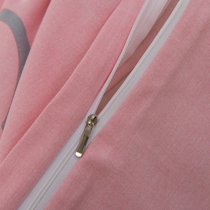 91家纺网 家纺一手货源 找家纺 董成龙 2026新款直播爆款加厚全棉活性磨毛四件套纯棉三件套 仙女兔-粉