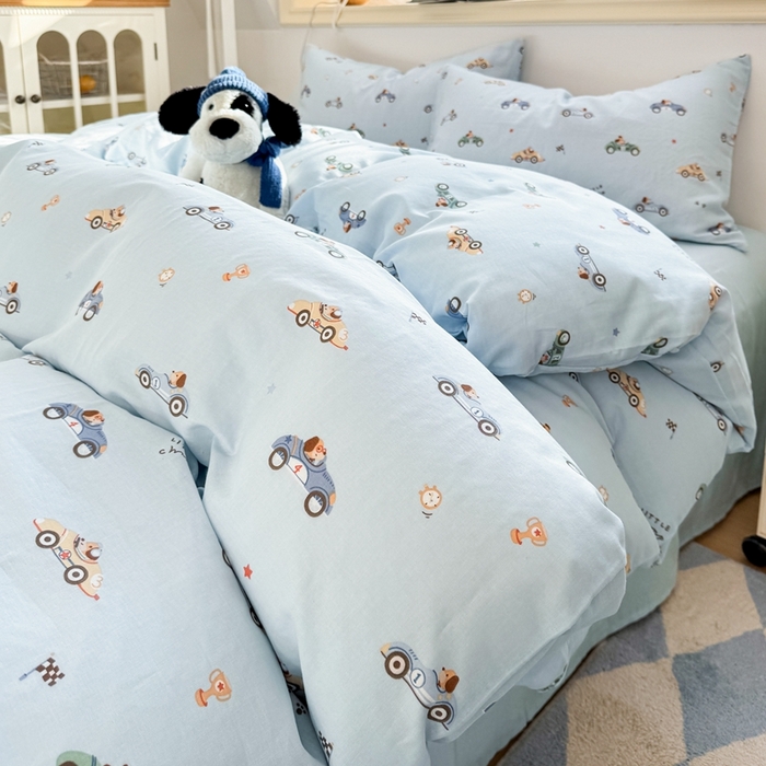 91家纺网 家纺一手货源 找家纺 （总）卓越家纺 2026新款全棉纯棉A类双层纱四件套