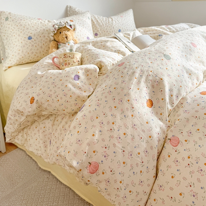 91家纺网 家纺一手货源 找家纺 （总）卓越家纺 2026新款全棉纯棉A类双层纱四件套