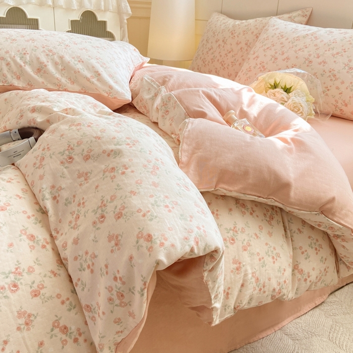 91家纺网 家纺一手货源 找家纺 （总）卓越家纺 2026新款全棉纯棉A类双层纱四件套