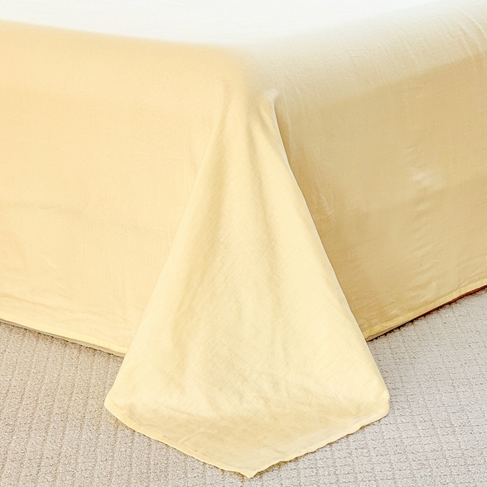 91家纺网 家纺一手货源 找家纺 卓越家纺 2026新款全棉纯棉A类双层纱四件套 旺旺南瓜