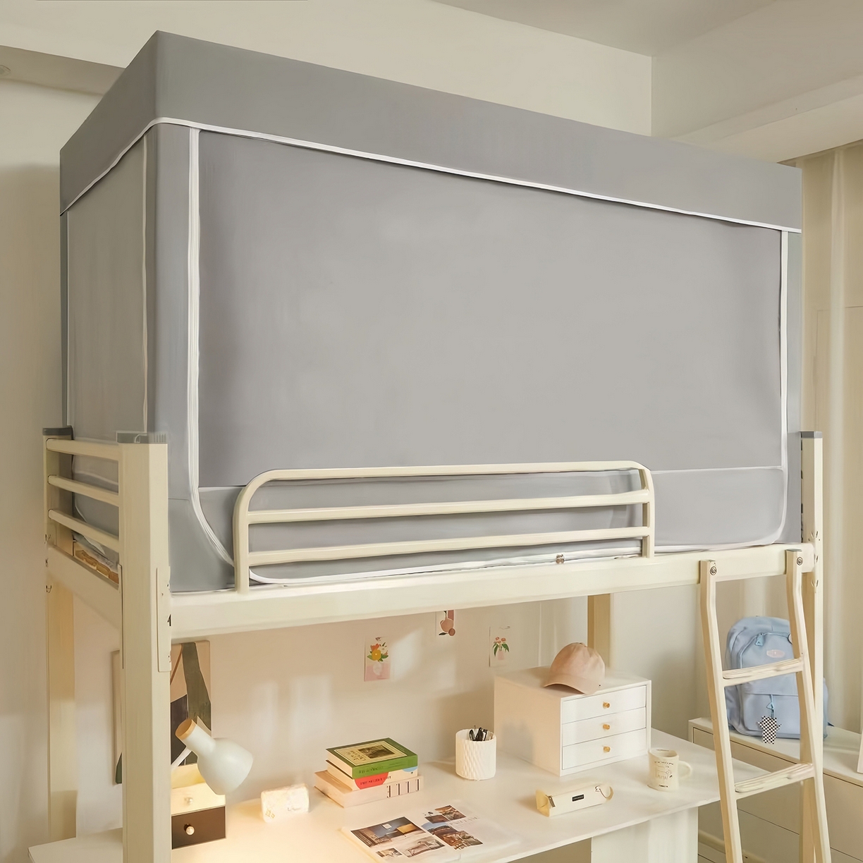 91家纺网 家纺一手货源 找家纺 （总）初心家纺 2026新款学生床遮光蚊帐