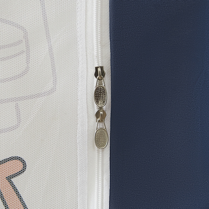 91家纺网 家纺一手货源 找家纺 初心家纺 2026新款学生床遮光蚊帐 帕恰狗-蓝