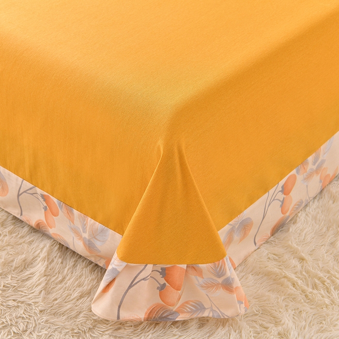 91家纺网 家纺一手货源 找家纺 董成龙 2026新款直播爆款加厚全棉活性磨毛四件套纯棉三件套 秋实-黄